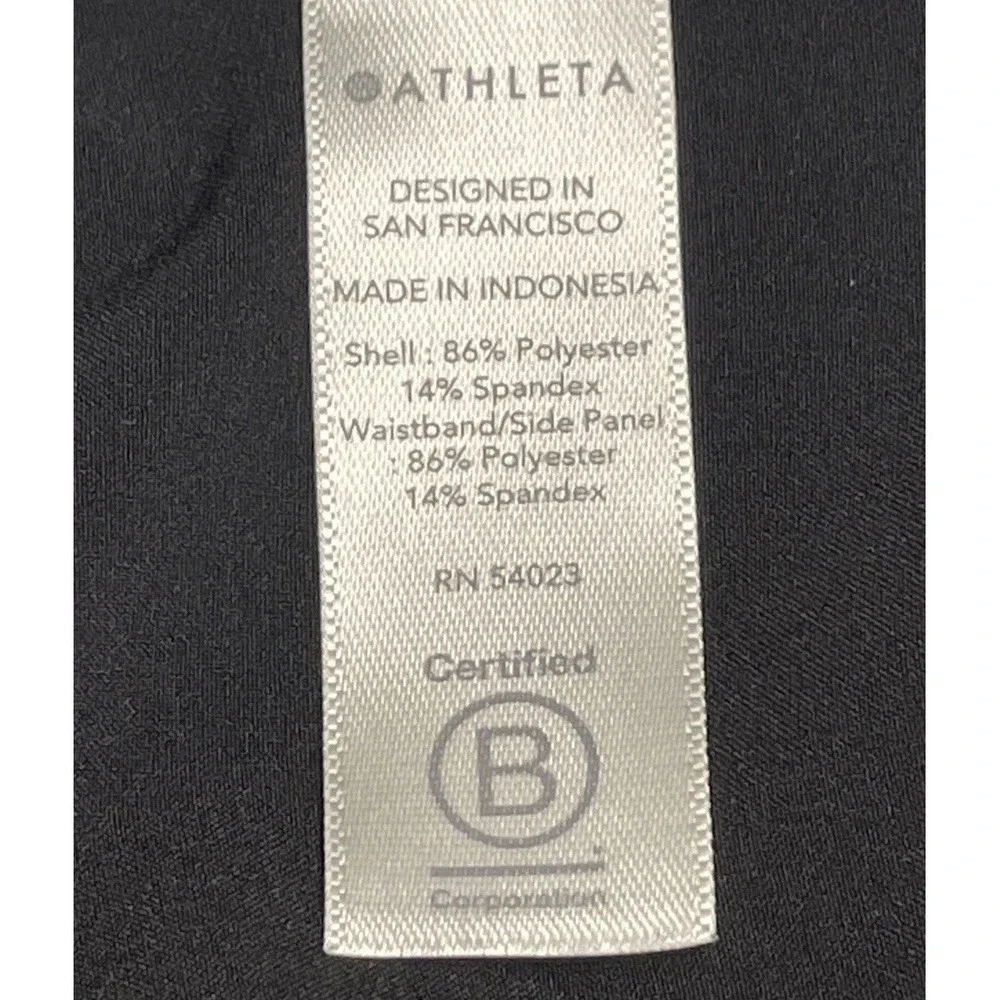 ATHLETA Brooklyn Ankle‎ Pant Black Lightweight Pants Work Travel Women's Size 0